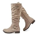Luoika Women's Extra Wide Calf Knee-High Boots