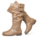 Luoika Women's Extra Wide Calf Knee-High Boots
