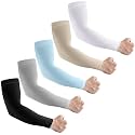 LUOLIIL VOE Arm Sleeves for Men Women，UV Sun Protection Cooling Compression