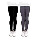 LUOUSE Girls' Leggings Full Length Comfy Pants Trousers 4-13 Years