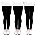 LUOUSE Girls' Leggings Full Length Comfy Pants Trousers 4-13 Years