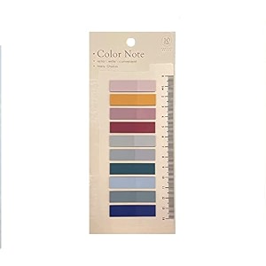 index tabs sticky notes with ruler - color sticky flags for notebook books - pet material page tabs - office stationery 1 pack  200 pcs