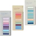 Index Tabs Sticky Notes with Ruler Color Sticky Tabs for Notebook, Books, PET Material Page Tabs Sticky Flags File Index Tabs Office Stationery (3 Packs | 600 Pcs)