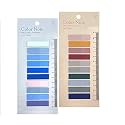 Index Tabs Sticky Notes with Ruler Color Sticky Tabs for Notebook, Books, PET Material Page Tabs Sticky Flags File Index Tabs Office Stationery (2 Packs | 400 Pcs Notes)
