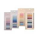 Index Tabs Sticky Notes with Ruler Color Sticky Tabs for Notebook, Books, PET Material Page Tabs Sticky Flags File Index Tabs Office Stationery (40 Color Sticky Note)