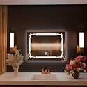 Horizontal Wall Mounting Mirror with Light |Bathroom,Venity and Smart Mirror Size 18X24 inch| LED Mirror 3 Tone (Cool, Natural, Warm).