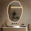 LUPPRA LumiAura Organic Touch LED Bathroom Mirror (Oval Finish : Polished)