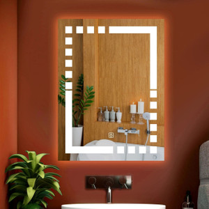 luppra smart led wall mirror with touch sensor for bathrooms living rooms and hallway bathroom mirror
