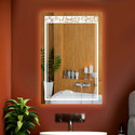 LUPPRA Double Glow Rectangular LED Mirror 18*24 Bathroom Mirror (Designer Finish : Polished)