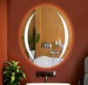 LUPPRA Smart LED Wall Mirror with Touch Sensor for Bathrooms, Living Rooms, and Hallway Bathroom Mirror (Contemporary Finish : Polished)
