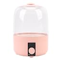 Luqeeg Portable Mini Washing Machine, Strong Dirt Removal Underwear Washer with Automatic Dewatering Blue Light Long Lasting Working for Dorms Apartments Rvs, Small & Lightweight (Pink)