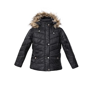 girls winter jacket black 10-12 years
