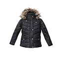 Girls Winter Jacket Black 10-12 Years