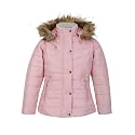 LURE JUNIOR Girls Solid Winter Wear Zipper Hooded Puffer Jacket