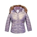 Girls Solid Winter Wear Zipper Hooded Puffer Jacket