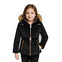 Girls Solid Winter Wear Zipper Hooded Puffer Jacket