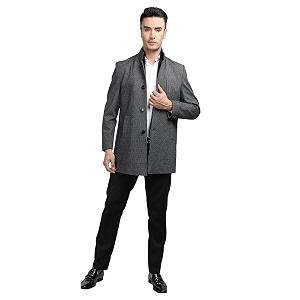 lure urban men winter wear single breasted stylish overcoat