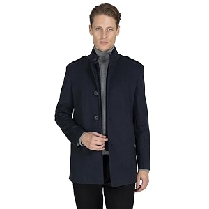lure urban men winter wear single breasted stylish overcoat