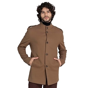 lure urban men winter wear single breasted stylish overcoat