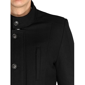 lure urban men winter wear single breasted stylish overcoat