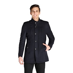 lure urban men winter wear single breasted stylish overcoat