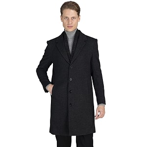 lure urban men winter wear single breasted stylish overcoat