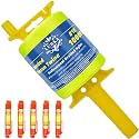 LURKA Mason Line String,#18 Feet Braided Construction Nylon Line with 5 Built-in Levels and Spool Fluorescent String Line for Precision Work, DIY, and Gardening (1000FT Yellow with Level)