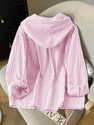 LUSHLOOM LIFESTYLE Women Striped Casual Pink Shirt