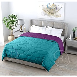 all weather microfiber reversible designer quilted  lightweight  antibacterial  super soft  comforter razai double bed duvet quilt 200 gsm 9034 x 10034 dual color burgundy amp grey