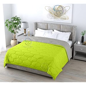 all weather microfiber reversible designer quilted  lightweight  antibacterial  super soft  comforter razai double bed duvet quilt 200 gsm 9034 x 10034 dual color burgundy amp grey