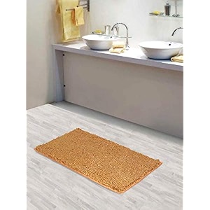 lushomes chenille beeswax anti-slip 2200 gsm bathmat with high pile microfiber with synthetic backing extra large 1634x 2434 40 x 60 cms single pc