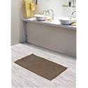 Lushomes Bathroom Mat, 2200 GSM Floor Mat with High Pile Microfiber, Anti Skid mat for Bathroom Floor (16 x 24 Inch, Single Pc, Grey)