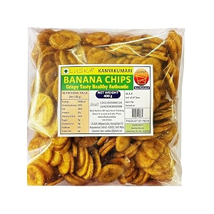 luska kanyakumari banana chips 400 grams authentic nendran plantain chips 400g  zero cholesterol