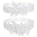 Lusofie 2Pcs Bridal Wedding Garter, Wedding Garter for Bride Women