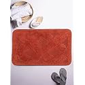 Lushomes Ultra Soft Cotton Tabasco Regular Bath Mat (Red), Dark red (COBMS1001)