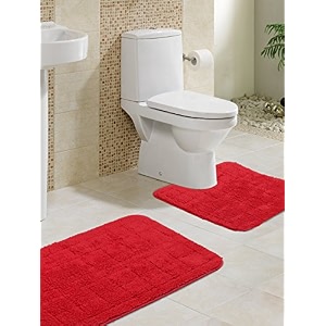 lusomes bath mats bathmat 40x60  contour 40x50-tomato