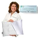 Lussi &amp; Company Toddler Pillow 2 Year Old-13x19 Toddler Pillow - Pillow Protector-Toddler Pillows for Sleeping-Kids Pillow-Travel Pillows-Ergonomic Pillows for Kids-Patent Pending (Silver)