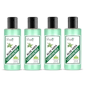 luster aloe vera cleansing milk  enriched with natural extracts  ultra clean amp refreshing  cleansing milk for face makeup remover paraben amp sulfate free-210 ml pack of 4