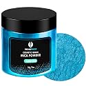 Luster Blue/Sky Blue - Techarooz Epoxy Resin Color Pigment - 56g / 2oz. Jar - TECHAROOZ 2 Tone Resin Dye Color Pigment Powder for Lip Gloss, Nails, Colorant for Slime Bath Bombs Soap Making