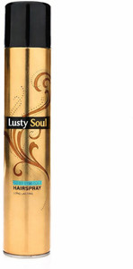 lusty soul super hold hair spray for all hair types natural finish and strong hold 400 ml hair styler 400 ml
