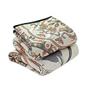 LUTBM Boho Throw Blanket for Bed 60"x80", 100% Cotton Cozy Couch Blankets