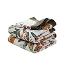 LUTBM Boho Throw Blanket for Bed 60"x80", 100% Cotton Cozy Couch Blankets