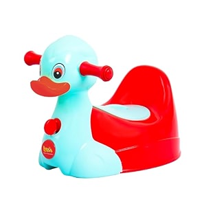 luusa duck potty trainer seat for kids  easy clean comfortable safe plastic lightweight amp compact design  proudly made in indiared