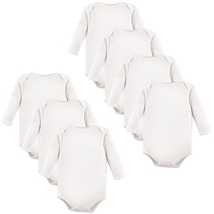 Luvable Friends Baby Unisex Long Sleeve Bodysuits