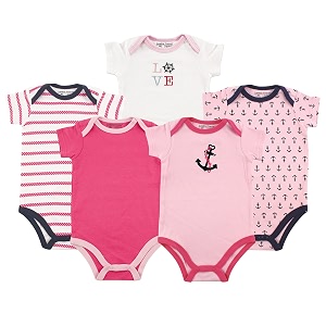 Luvable Friends Baby Unisex Long Sleeve Bodysuits