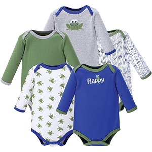 Luvable Friends Baby Unisex Long Sleeve Bodysuits