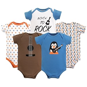 Luvable Friends Baby Unisex Long Sleeve Bodysuits