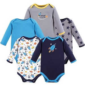 Luvable Friends Baby Unisex Long Sleeve Bodysuits