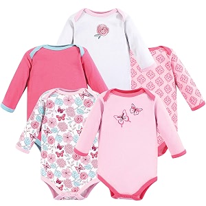 Luvable Friends Baby Unisex Long Sleeve Bodysuits
