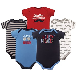 Luvable Friends Baby Unisex Long Sleeve Bodysuits